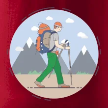 Farebný párový motív na hory