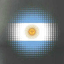 Argentína vlajka bodkovaná