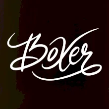 Boxer - nápis okrasný