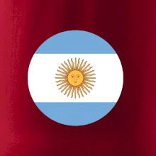 Argentína vlajka guľatá