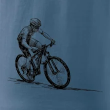 MTB kreslený cyklista MTB kreslený cyklista