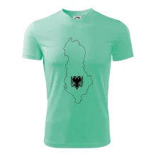 Albánsko obrys mapa