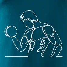 Fitness muž jedným ťahom Fitness muž jedným ťahom