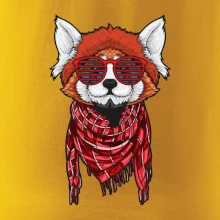 Červená panda hipster