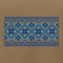 Ukrajinský vzor - modrý