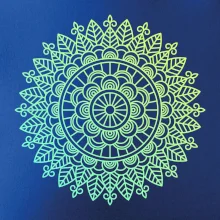 Mandala zelenožlutá