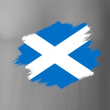 Škótska vlajka kreslená štetcom