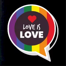 Love is love bublina