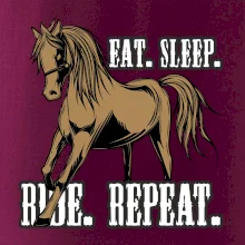 Eat Sleep Ride Repeat Western