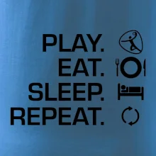 Play Eat Sleep Repeat hádzaná Play Eat Sleep Repeat hádzaná