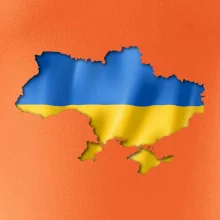 Ukrajina vlajka mapa Ukrajina vlajka mapa