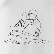 Kajak na vode jedným ťahom