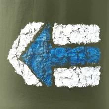 Párová turistická značka modrá