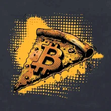 Bitcoin oranžová pizza Bitcoin oranžová pizza
