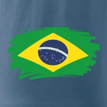 Brazília vlajka štetkou