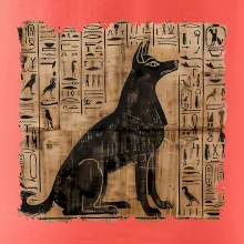 Egyptské hieroglyfy pes