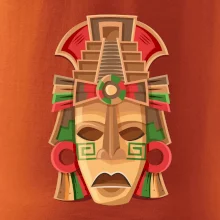 Mayové maska červené uši