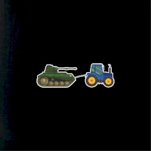 Ukrajinský traktorový pluk ulovil tank Ukrajinský traktorový pluk ulovil tank