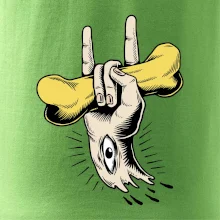 Rocková ruka kosť a oko