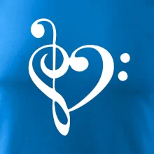 Husľový kľúč srdce