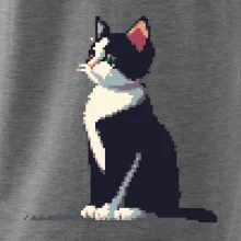 Mourovatá mačka pixel
