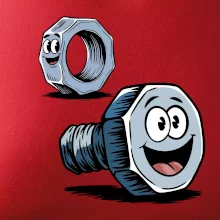 Parové tričko - Skrutka a matka Parové tričko - Skrutka a matka