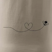 Dráha letu včely - srdce