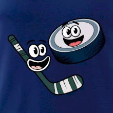 Parové tričko - Puk a hokejka