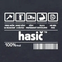 Čiarový kód - Hasič / hasička