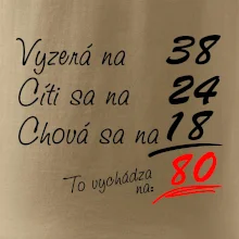 Vyzerá, cíti sa, chová sa - 80 rokov