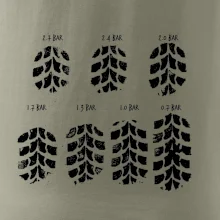 Pneumatiky - obtlačok v závislosti na tlaku