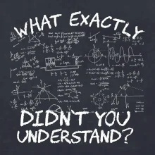 What exactly didn't you understand - physics