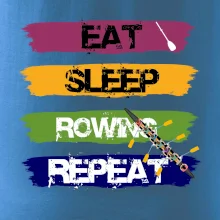 Eat sleep rowing repeat farebné