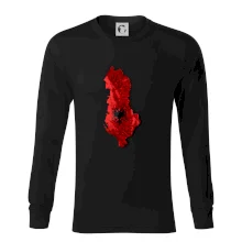 Mapa Albánsko reliéf hôr Mapa Albánsko reliéf hôr