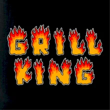 Grill King ohnivý nápis
