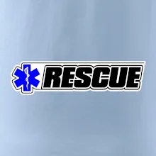 Záchranár rescue kríž modrý