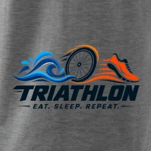 Triatlon plavání kolo a běh eat sleep repeat