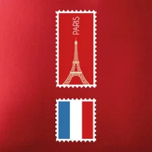 Paríž známka farebná