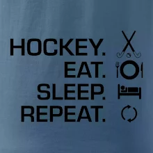 Pozemný hokej eat sleep repeat