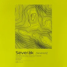 Severák - vrstevnice v obdĺžniku