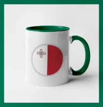 Vlajka Malta okrúhla veľká