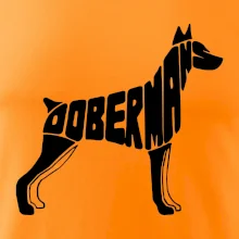 Dobermans - nápis v tele