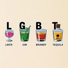 LGBT -  Likér, Gin, Brandy, Tequila