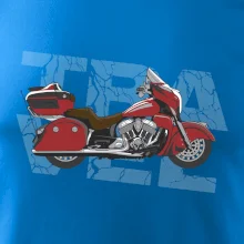 Cestovná motorka Amerika červená