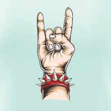 Rocková ruka s náramkom