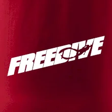 Freedive - nápis s potápačom