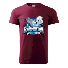 Bedmintonová raketa s košíčkom eat sleep repeat