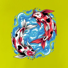 Yin & Yang Koi kapor - červený