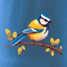 Sýkorka modrinka kreslená