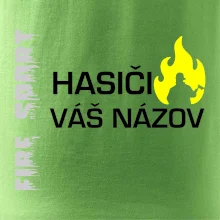 Hasiči - Váš názov - FLUO + Reflexná potlač